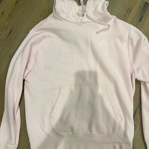 Nike Women's Light Pink Cowl Neck Sweater